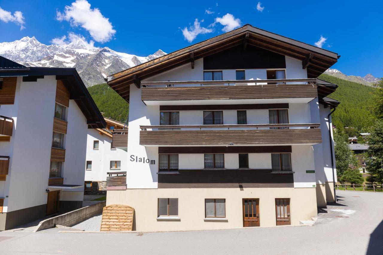 Ferienwohnung Haus Slalom Saas-Fee Exterior foto