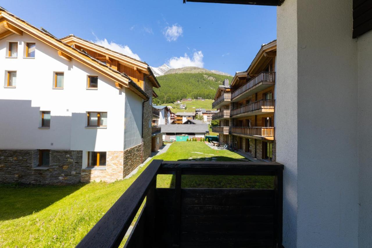 Ferienwohnung Haus Slalom Saas-Fee Exterior foto