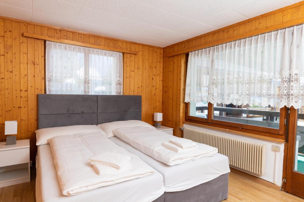 Ferienwohnung Haus Slalom Saas-Fee Exterior foto
