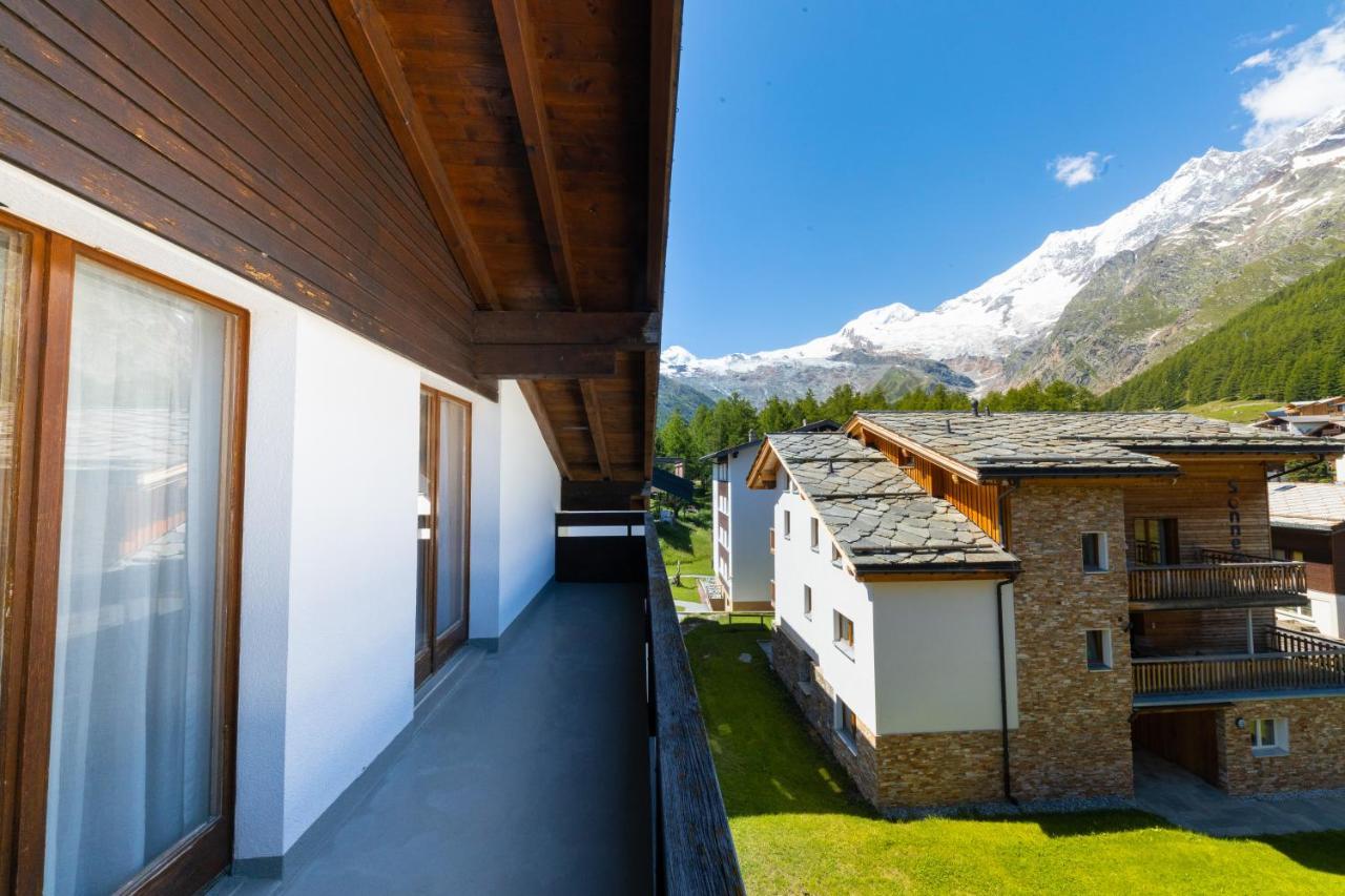 Ferienwohnung Haus Slalom Saas-Fee Exterior foto