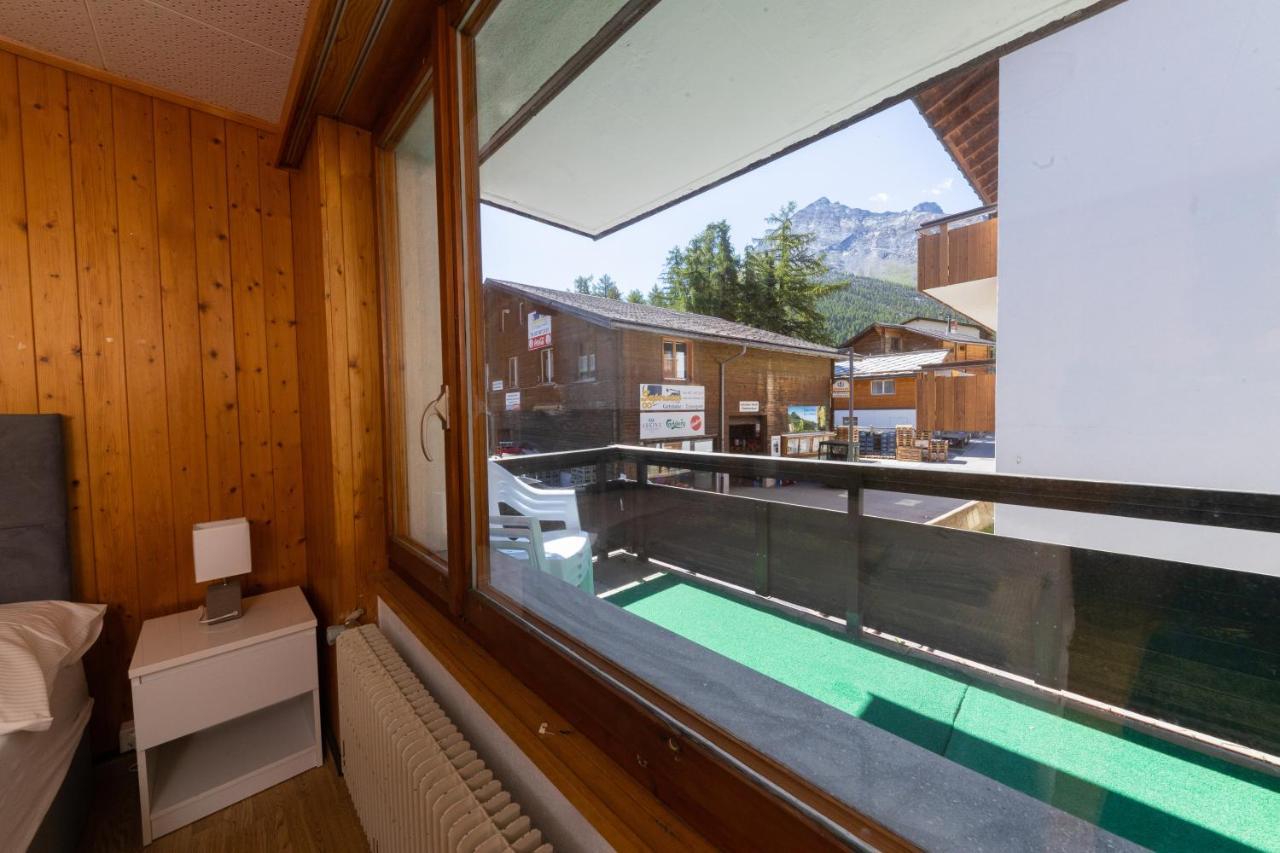 Ferienwohnung Haus Slalom Saas-Fee Exterior foto
