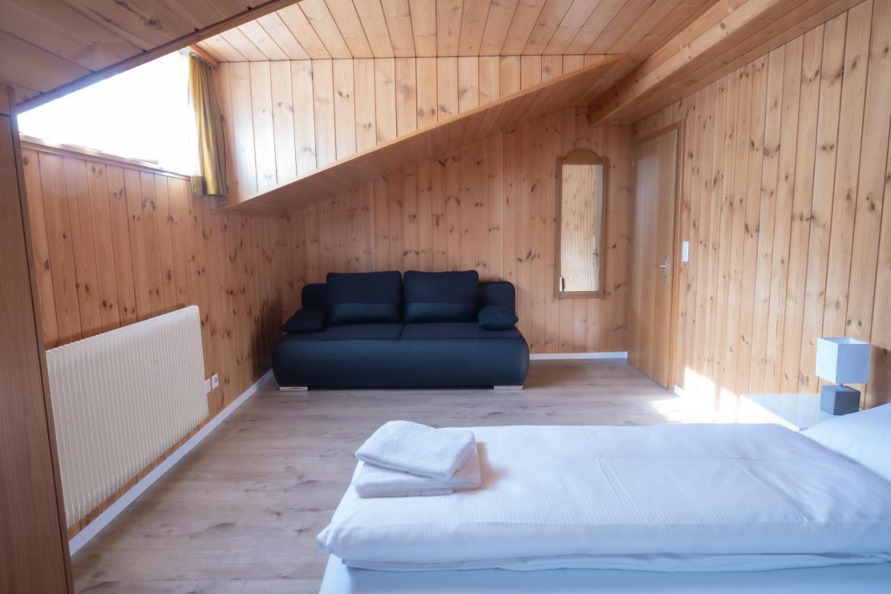 Ferienwohnung Haus Slalom Saas-Fee Exterior foto