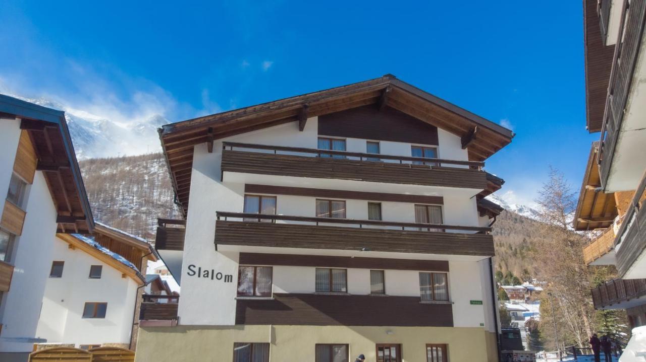 Ferienwohnung Haus Slalom Saas-Fee Exterior foto