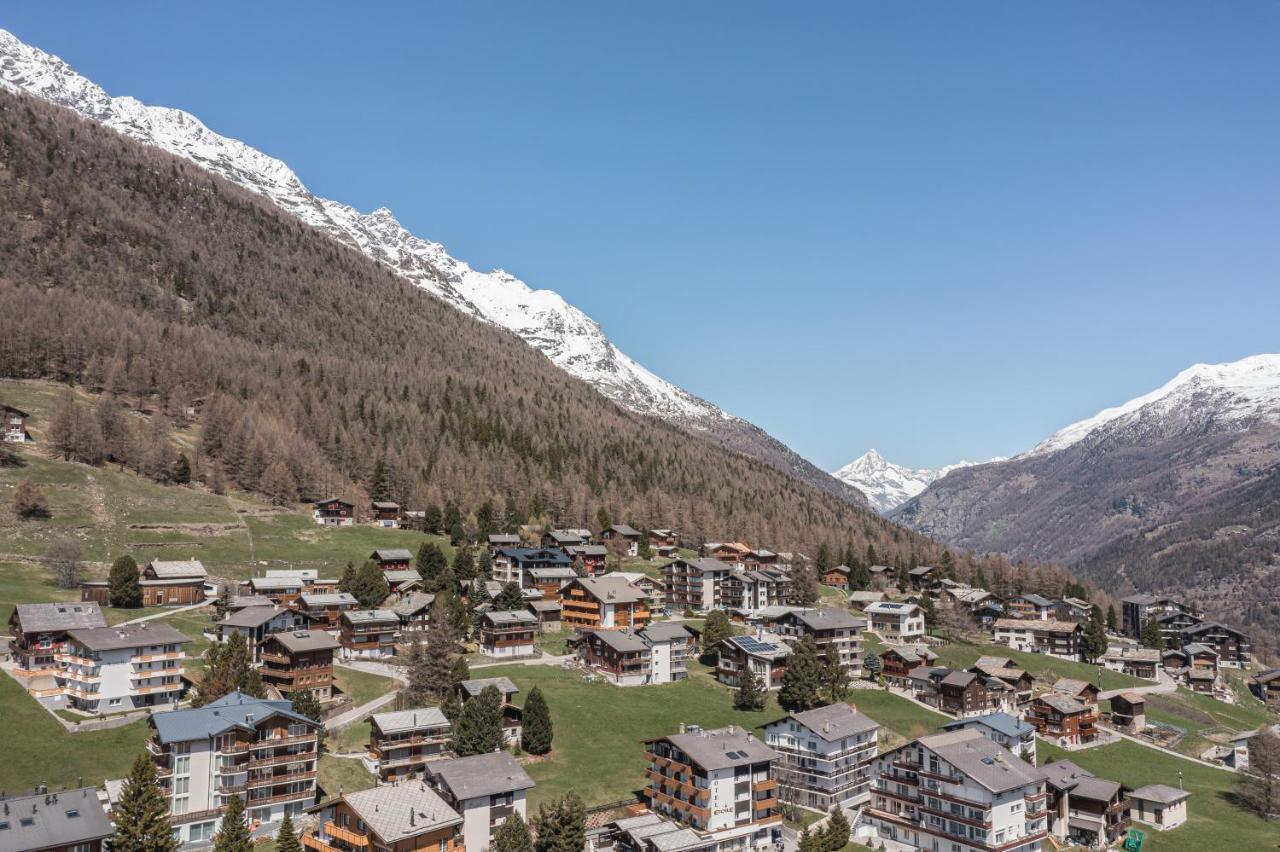 Ferienwohnung Haus Slalom Saas-Fee Exterior foto